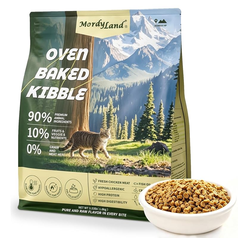 Ração seca para gatos adultos com alto teor de proteína e frango MordyLand – 1,59 kg