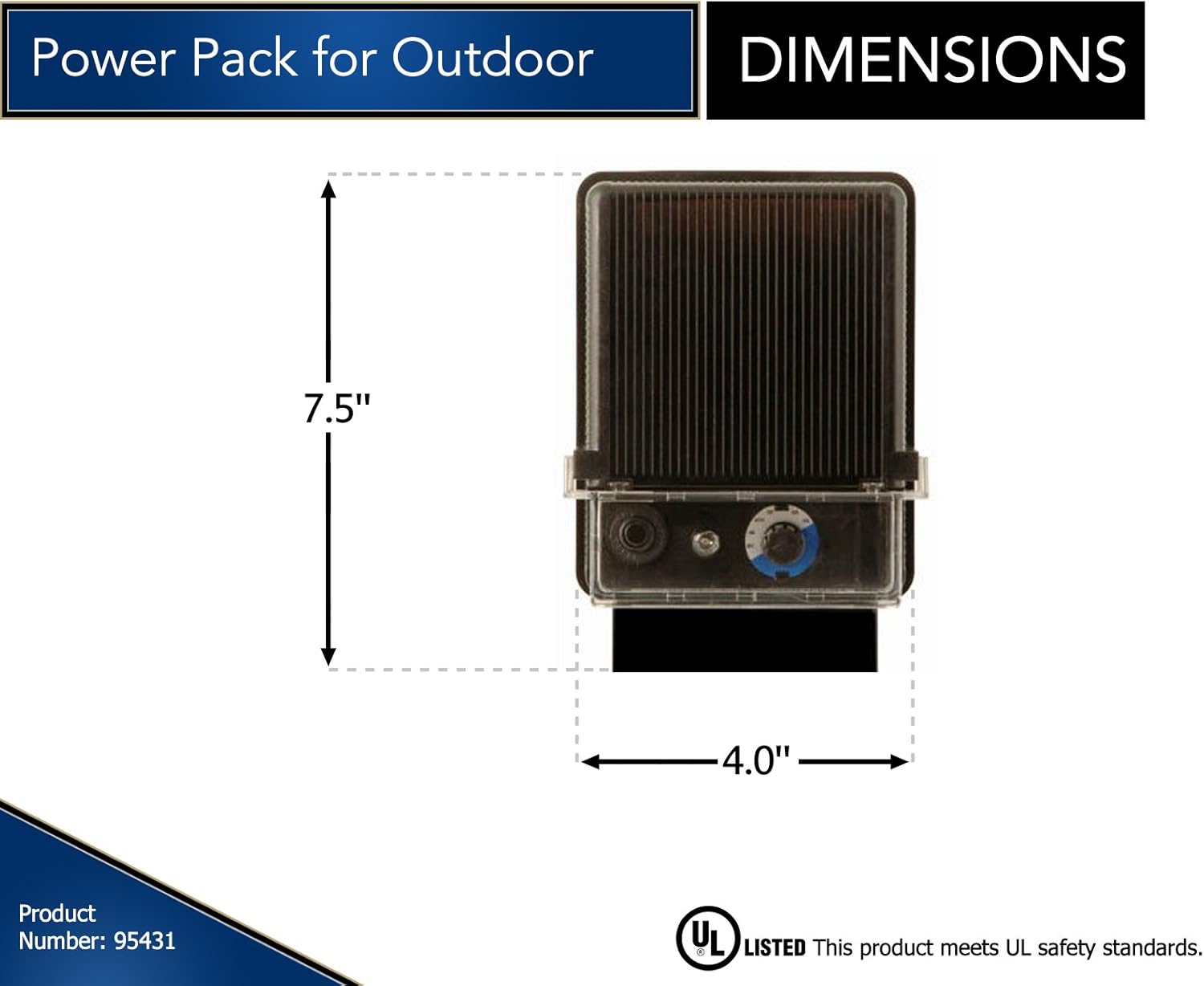 Buy 1 get 1 Moonrays Electric Power Pack For Outdoor Low Voltage Lighting With Light Sensor and Rain-Tight Case, Weatherproof, Automatic with Adjustable Settings, Easy Installation, 120-Watts, 120 Volt, Black - 95431