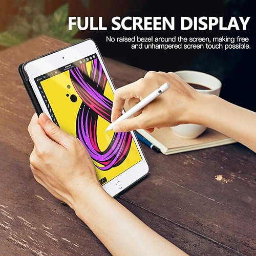 Miniatura 7 de MoKo Funda compatible con iPad Mini 5 2019Mini 4 2015 (54 generación 7.9 pulgadas), delgada, ligera, con protector trasero translúcido esmerilado,