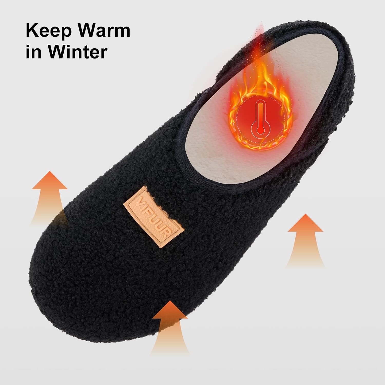 VIFUUR House Slippers for Women Men Slip on Indoor Barefoot Slipper Socks Fuzzy Cozy Sock Shoes for Home Bedroom Travel - Image 6