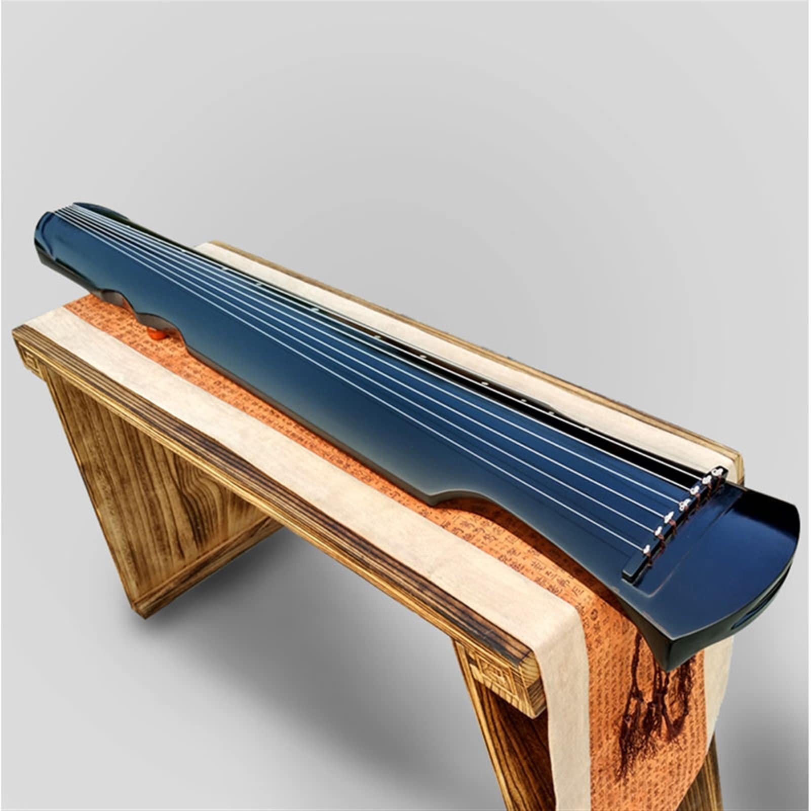 TSTS Chinesische Zither Handgemachte Fuxi Guqin Erwachsene Anfänger Praxis Lyre Instrument 7 Saiten Alte Zither
