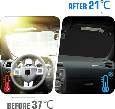 Windshield Sun Shade for Nissan Rogue 2021-2026 | Foldable Sun Visor Protector for Rogue Accessories Sunshade Car Front Window Sunshades Blocks UV Rays
