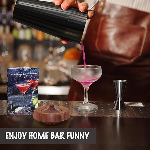 Miniatura 4 de Kit de camarero con kit de ahumador de cóctel, 15 piezas, accesorios de bar iTayga para el hogar, juego de bar con kit de ahumador de whisky, juego