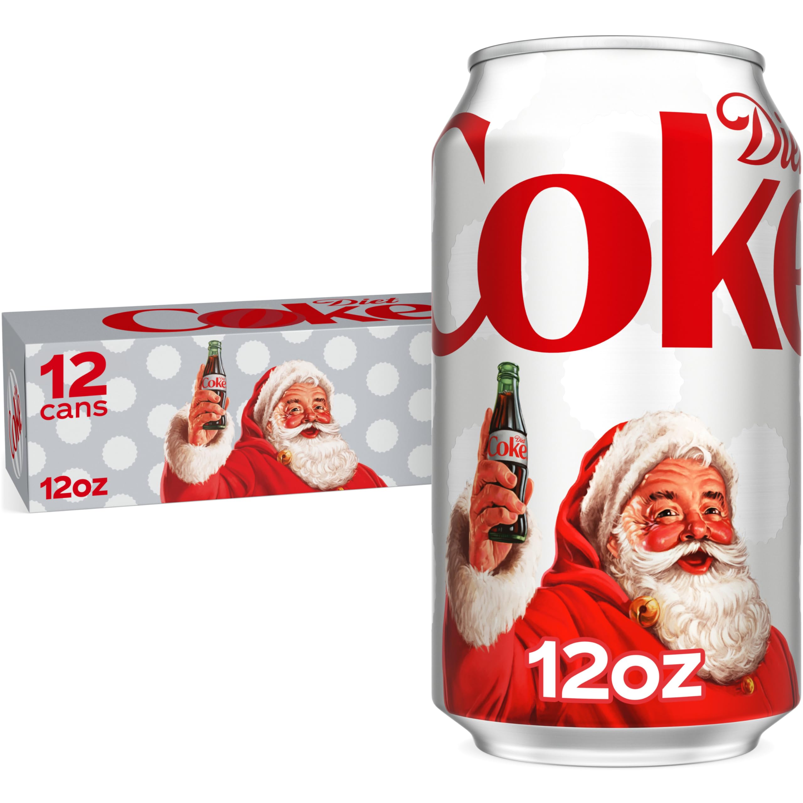 Diet Coke Soda Soft Drinks, 12 fl oz Fridge Pack Cans, 12 Pack - Cola Flavored Diet Soda Soft Drinks