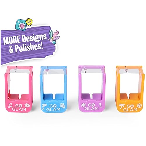 Miniatura 21 de Cool Maker, GO GLAM Nail Surprise Shimmer - Juego de manicura exclusivo con 2 estilos de uñas a presión y más, kit de uñas para niños de 8 años
