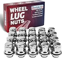 Vista 1 de Pernos de llanta M12x1.25 con base plana mag, 20 piezas de 13/16 pulgadas, hexagonales, 1.46 x 1.18, cromadas