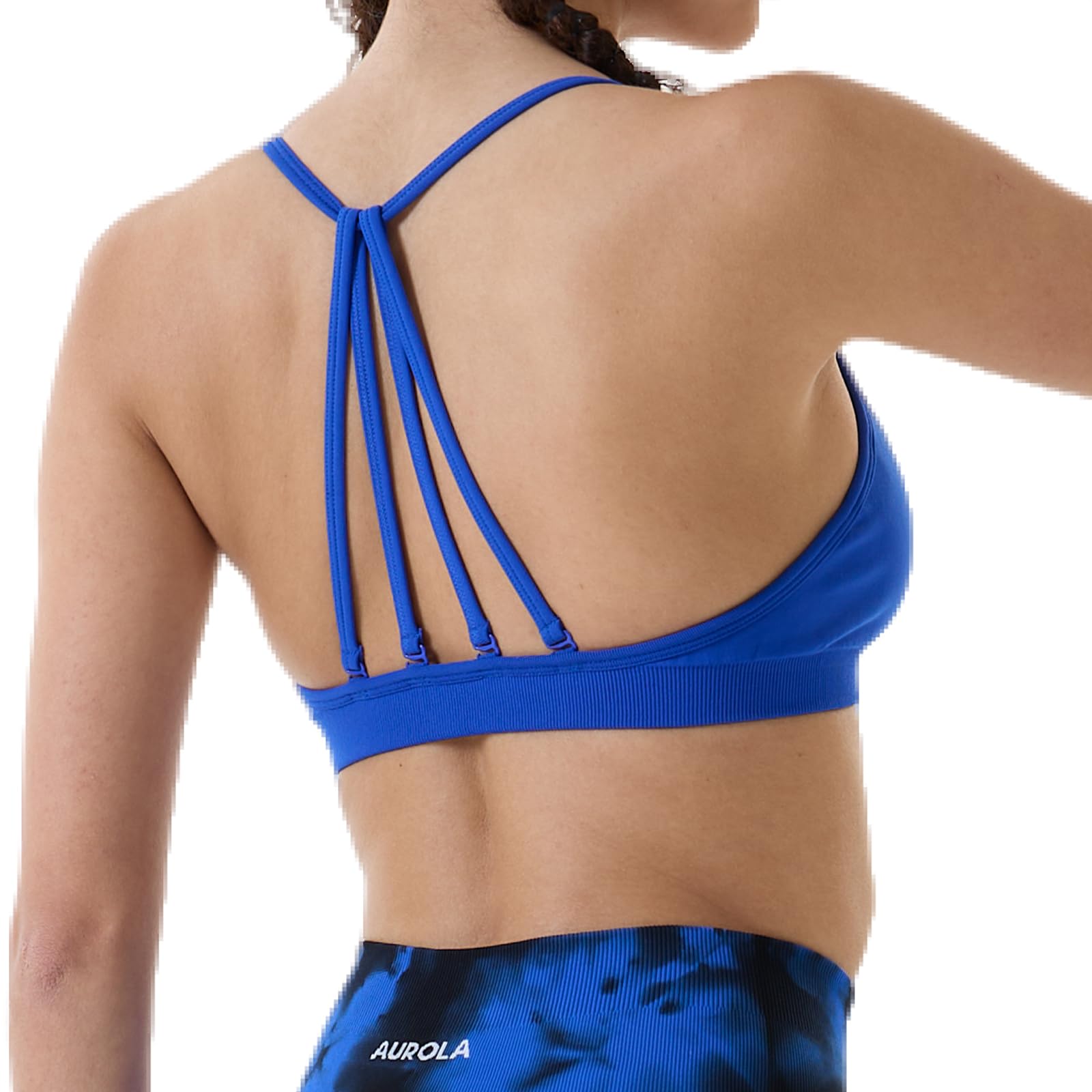 AUROLA Mercury Backless Strappy Workout Sports Bra for Women