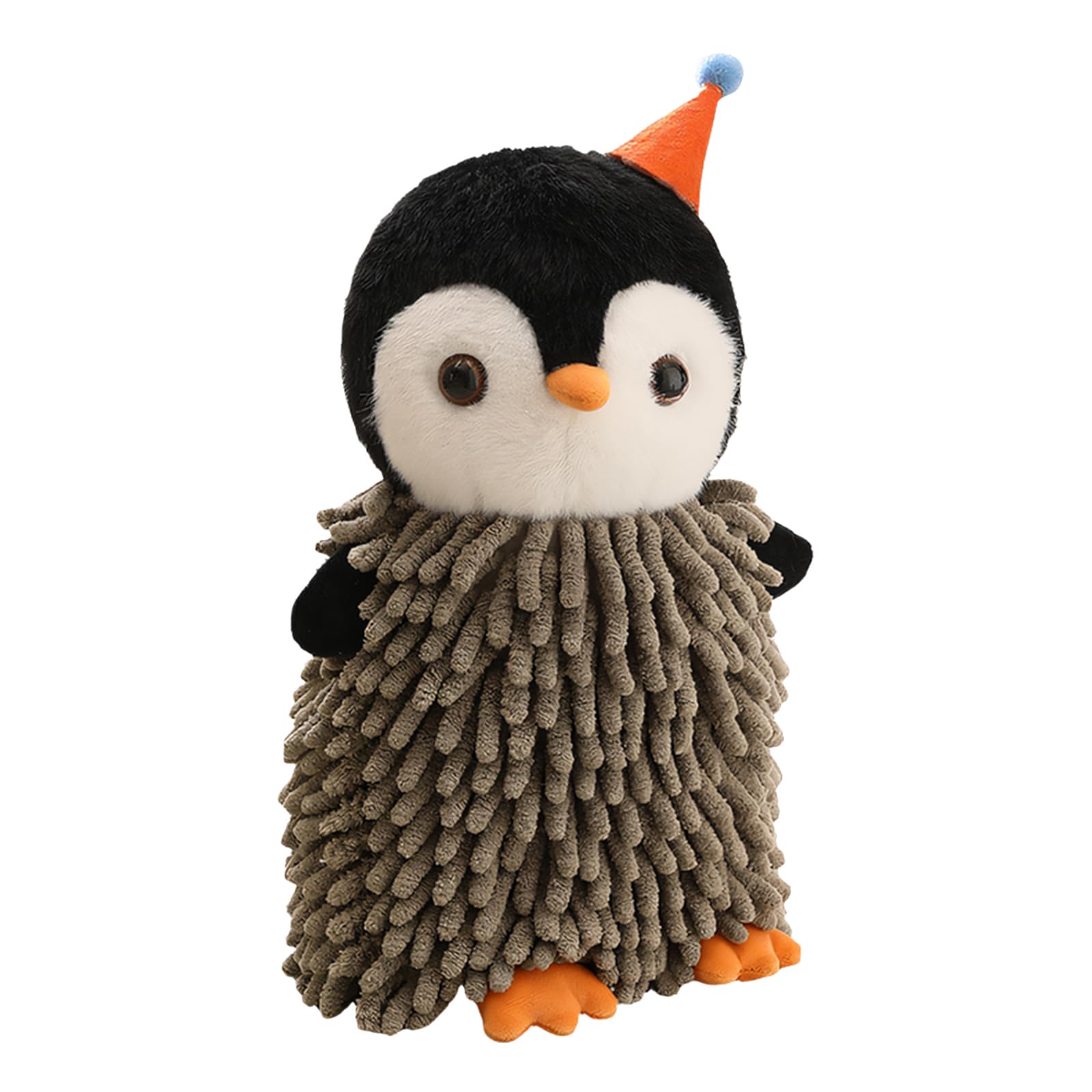 Xjdzineq Cartoon Penguins Shape Hand Towel Fuzzy Fabric Super Absorbent Towel with Hanging Loop Design for Home Kitchens Bathroom Hanging Hand