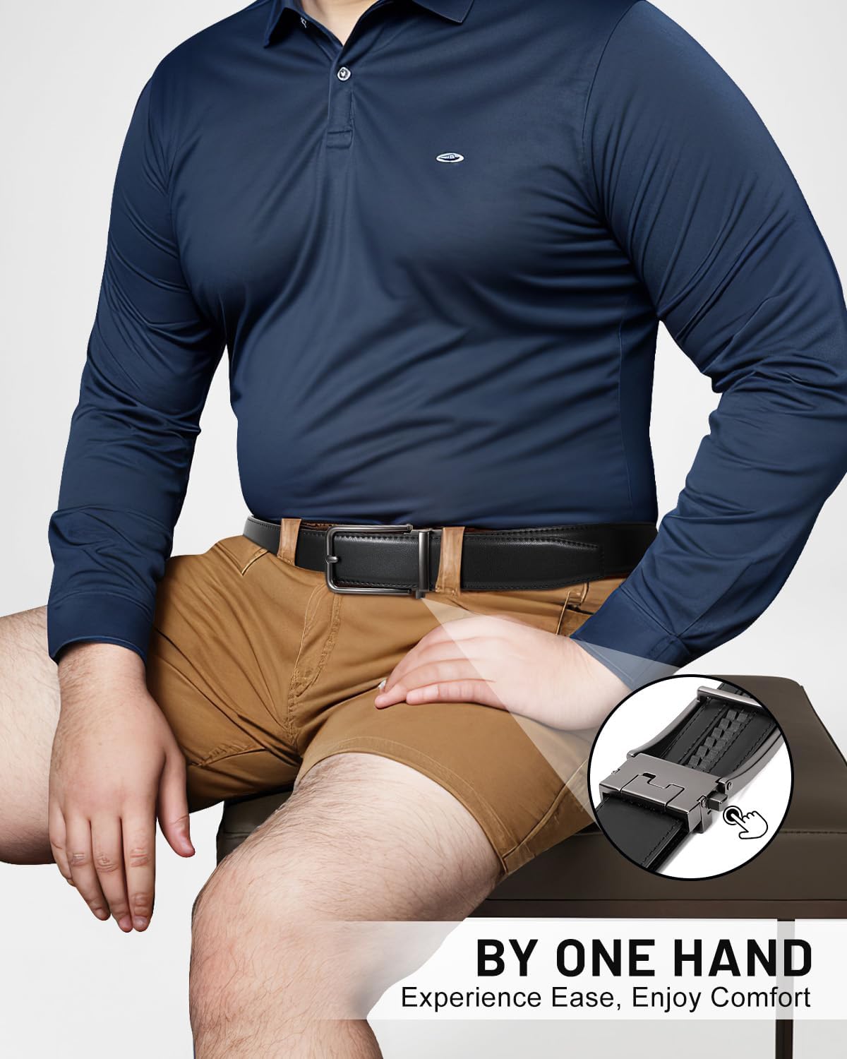 BELTROAD Men's Ratchet Belts Mens Leather Dress Belt for Jeans Casual Work Adjustable Golf Belts Gifts for Men Ratchet Belt - Image 2