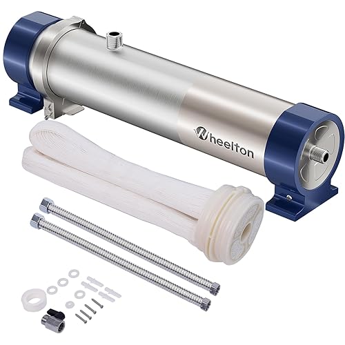 Filtro de agua de ultrafiltración de 13.21 GPM, sistema de filtro de agua de acero inoxidable para el hogar, 99.99% de contaminantes más grandes que