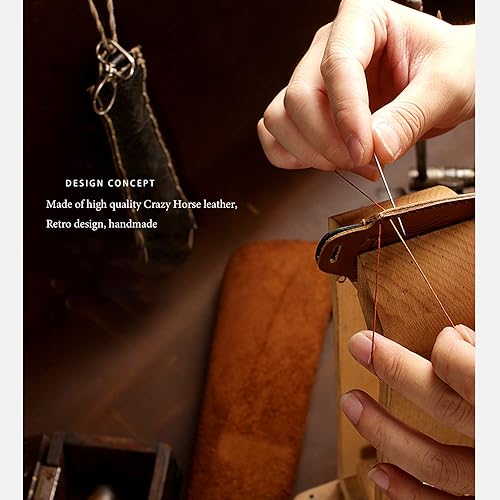 Miniatura 6 de Funda para llave inteligente Mercedes Benz 2023, funda de llavero de cuero hecha a mano, con llavero de metal para llave inteligente de clase S