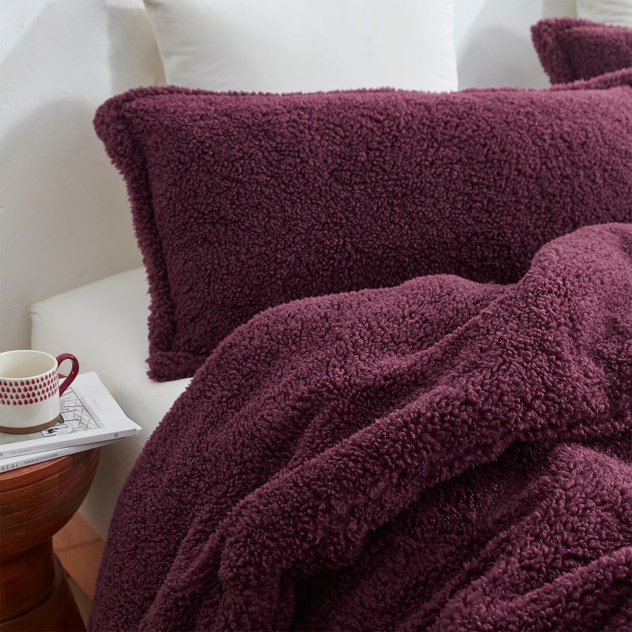 Byourbed Unfluffin Believable - Coma Inducer® Oversized King Comforter Set - Burgundy