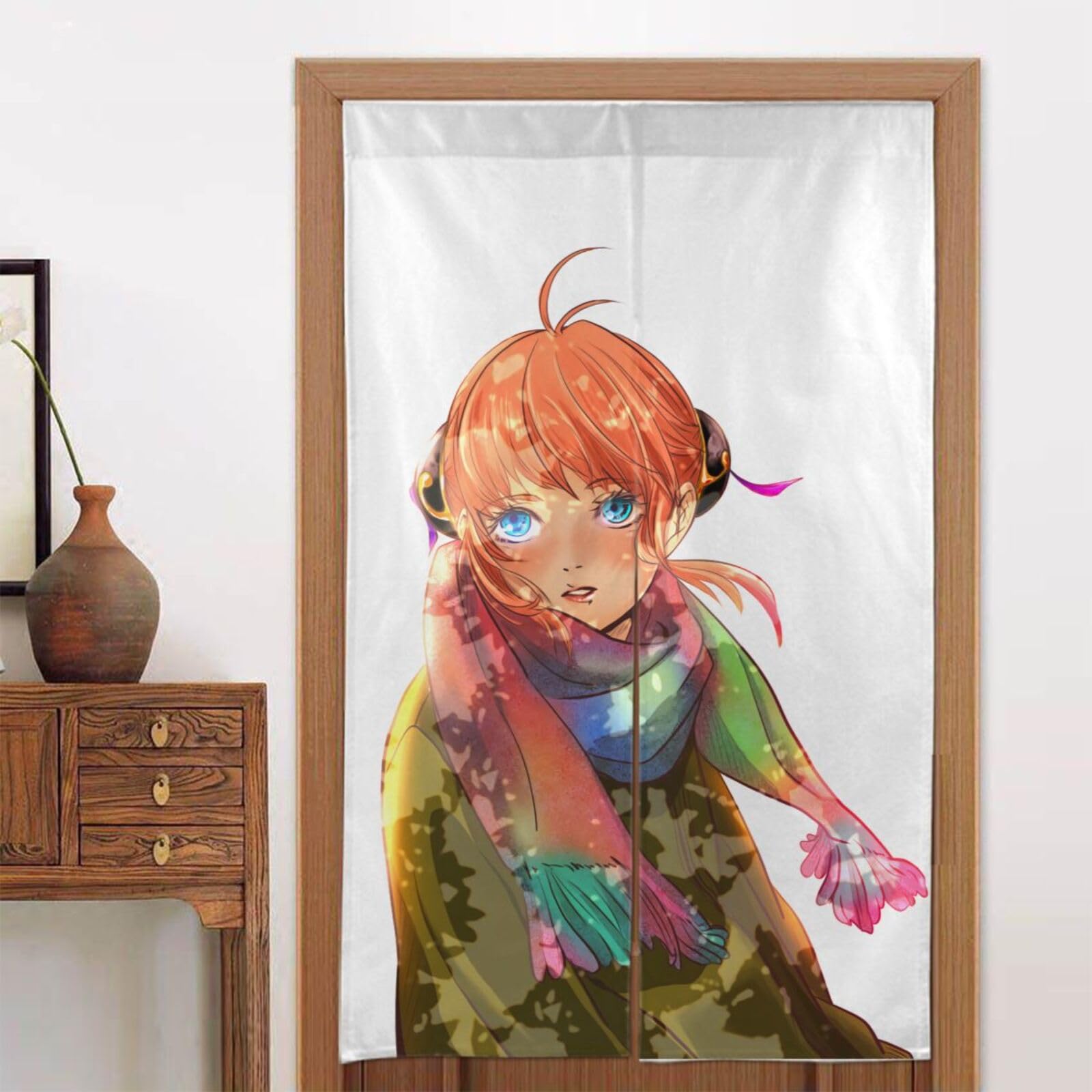 銀魂 神楽 ロングスクエア缶バッジ 花鳥風月 J-WORLD 銀魂 ロング