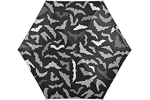 Portable Bat Umbrella for Wind and Rain | Compact Unbreakable Windproof Black...