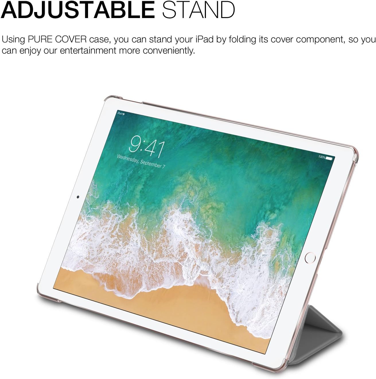 60% Off Discount Patchworks PureCover Case 12.9 Case in Grey Compatible for iPad 12.9 (2017)
