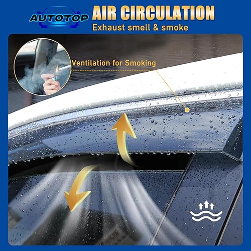 Miniatura 8 de Deflectores de ventana 4 unidades, protectores de lluvia para Toyota Camry 2012-2017