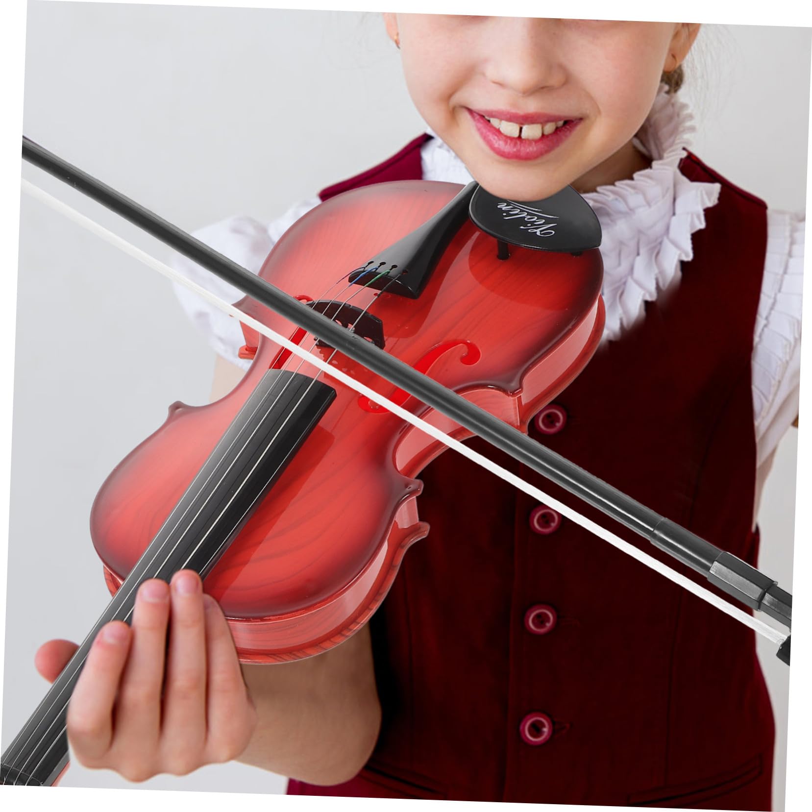 BESTonZON Violino Giocattolo Musicale per Design Delicato e Sicuro Plastica Premium Resistente Strumento Educativo per Sviluppare Creatività e Potenziale Musicale Regalo per di Compleanno