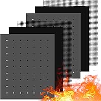 Vista 1 de Paquete de 6 forros reutilizables para horno tostador, antiadherente, freidora de aire, forros para horno, tostadora, fácil de limpiar, compatible