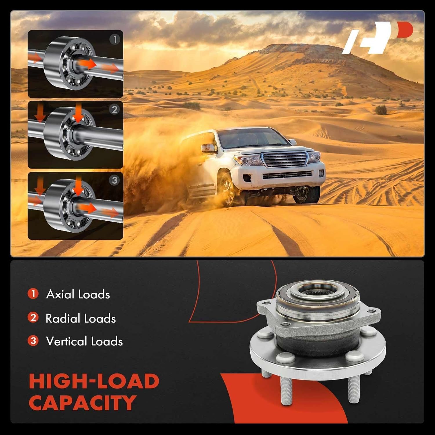 A-Premium Front Wheel Bearing and Hub Assembly with 5-Lug Compatible with Chrysler 200 2011-2014, Sebring 2007-2010, Dodge Avenger 2008-2014, Caliber 2009