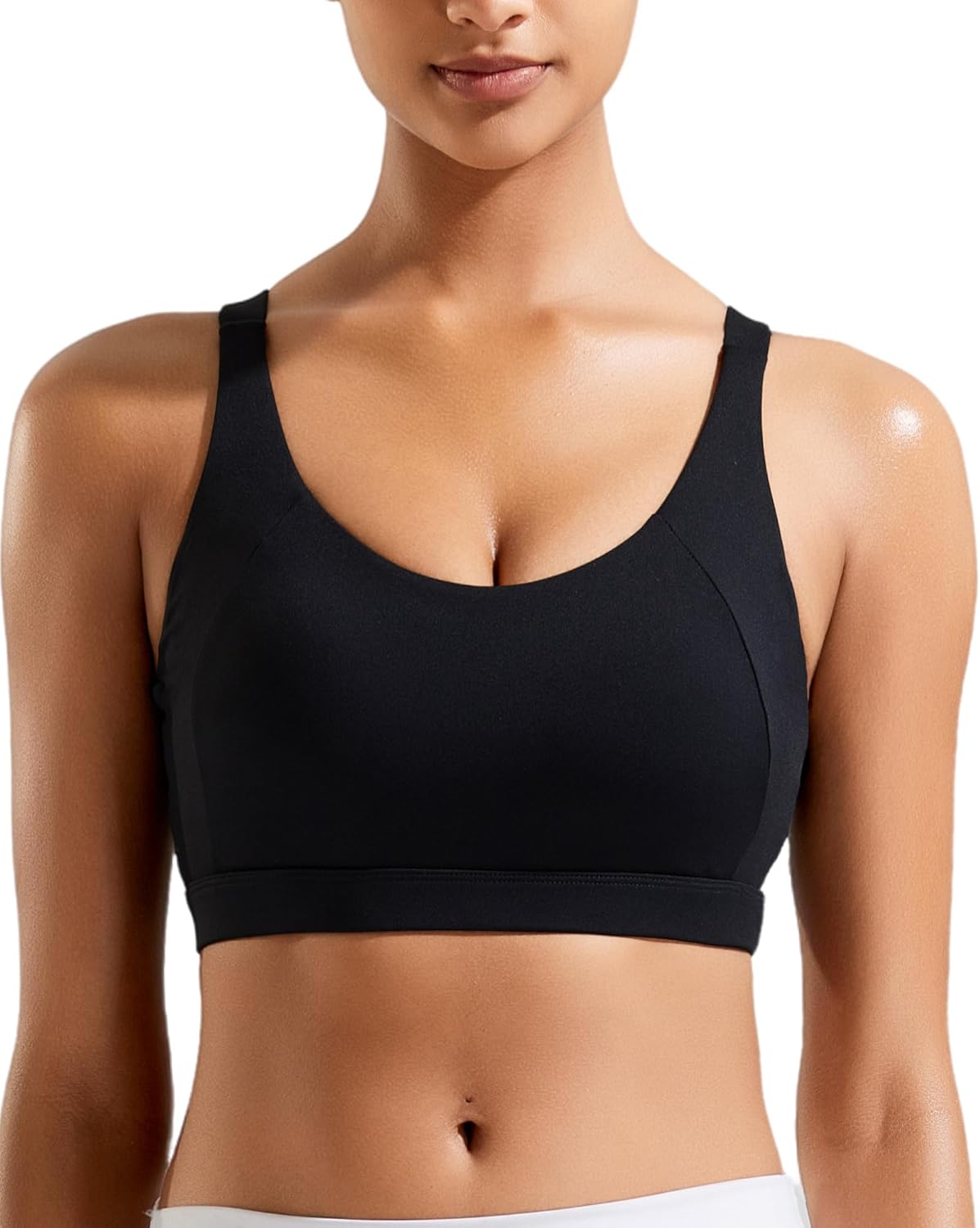 RUNNING GIRL Sports Bra for Women High Support, Molded Cup High Impact Sports Bras with Sewn in Pads - Image 2
