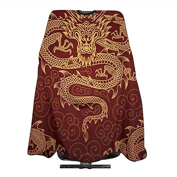 Professional Salon Cape Dragon Haircut Apron Polyester Barber Hair Cut Shawl 55x66 Inch