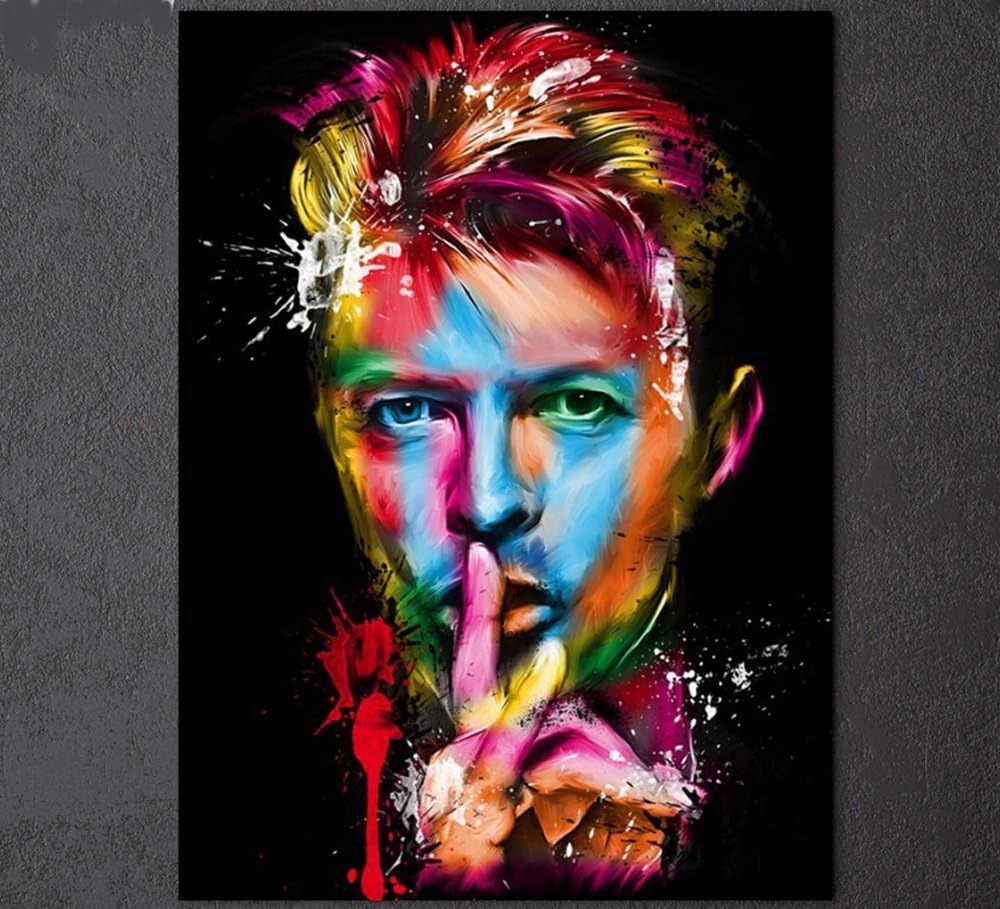 1 Piece Framed David Bowie Canvas Prints 1 Piece Canvas American Actor Artwork Canvas Painting On Wall Art For Office And Home Wall Decor 60x80cm 24x32inch Amazon Co Uk Kitchen Home