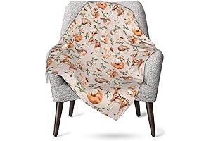 Woodland Friends Baby Throw Blanket - Cuddle Up with Adorable Forest Creatures
