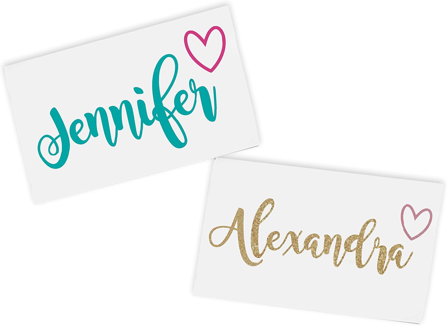 Amazon.com: Custom Name Laptop Decal, Cursive Sticker with Heart, Your ...
