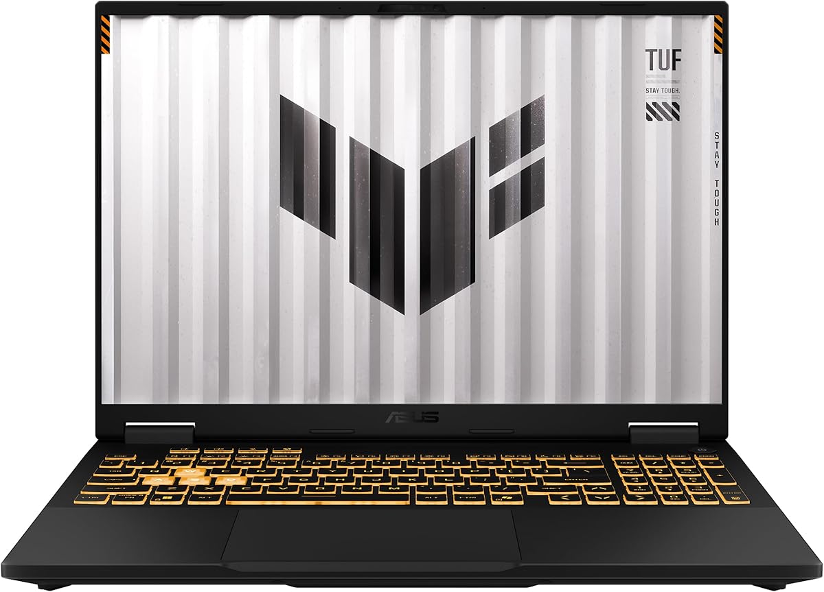 ASUS TUF Gaming F16 (2025) Gaming Laptop, 16” FHD+ 165Hz IPS-Level 16:10 Display, Intel® Core™ i7 Processor 14650HX, NVIDIA® GeForce RTX™ 5050, 16GB DDR5, 1TB PCIe Gen4 SSD, Wi-Fi 6E, Windows 11 Home