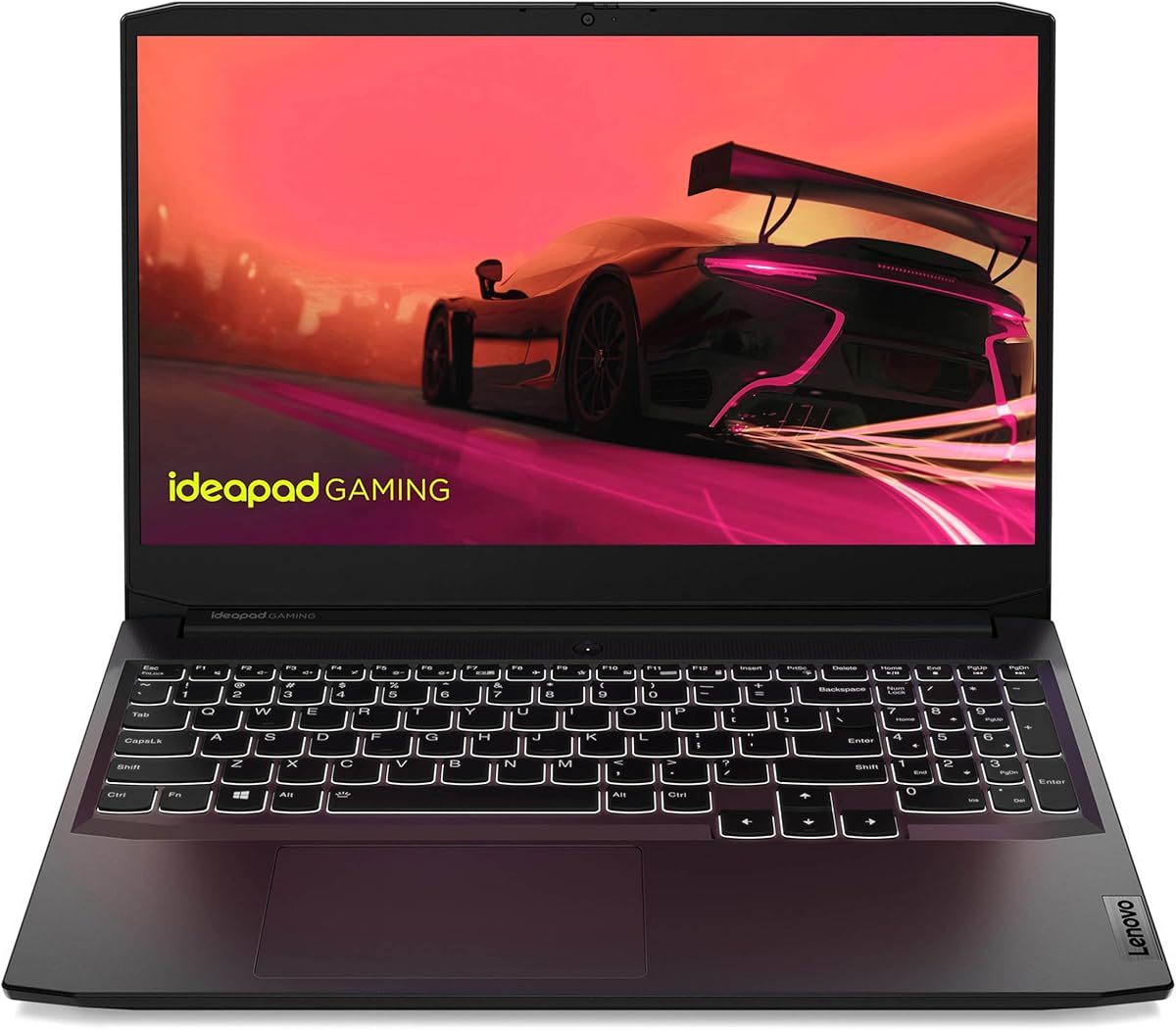 Lenovo IdeaPad Gaming 3 15ACH6 - Ordinateur Portable 15.6'' FHD (AMD Ryzen 5 5500H, RAM 16Go, SSD 512Go, NVIDIA GeForce RTX 2050-4GB, sans Système d'Exploitation) - Ombre Noire