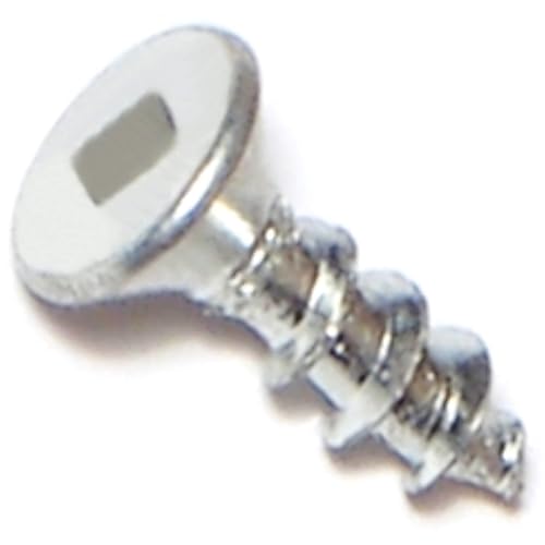 Hard-to-Find Fastener 014973302115 Tornillos planos para madera de accionamiento cuadrado, 6 x 12, Pieza-185