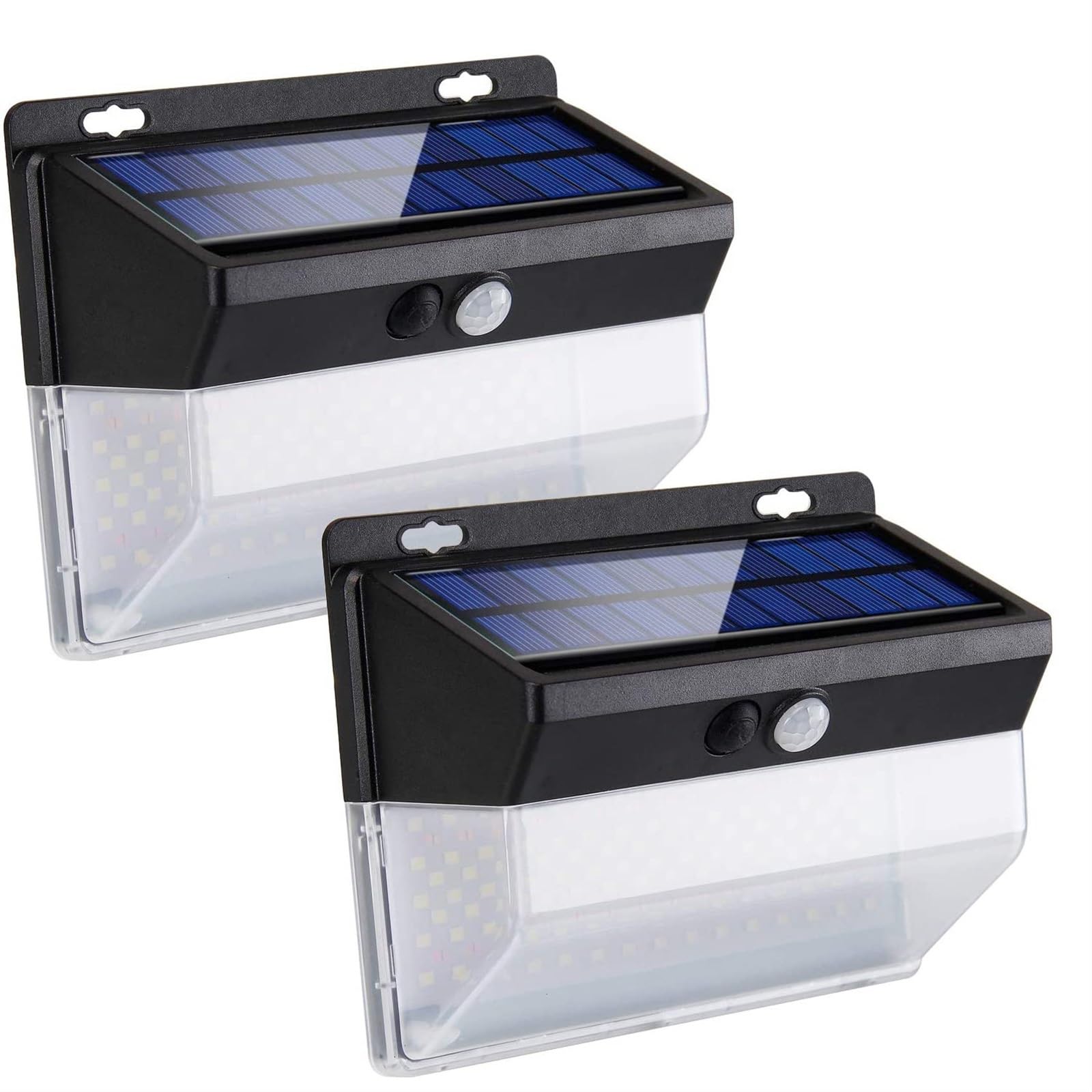 THE WHITE SHOP Solar Lights Outdoor 206 LED Solar Motion Sensor Lights Solar Panel and 3 Modes(Security/Permanent On All Night/Smart Brightness Control) with IP65 Waterproofing with Wide Angle