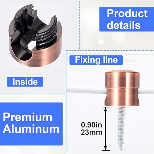 Miniatura 155 de 3 juegos de soportes de cargador para cables, soportes de anclaje de cable ajustables plateados, clips de cable de metal adhesivos, organizadores de