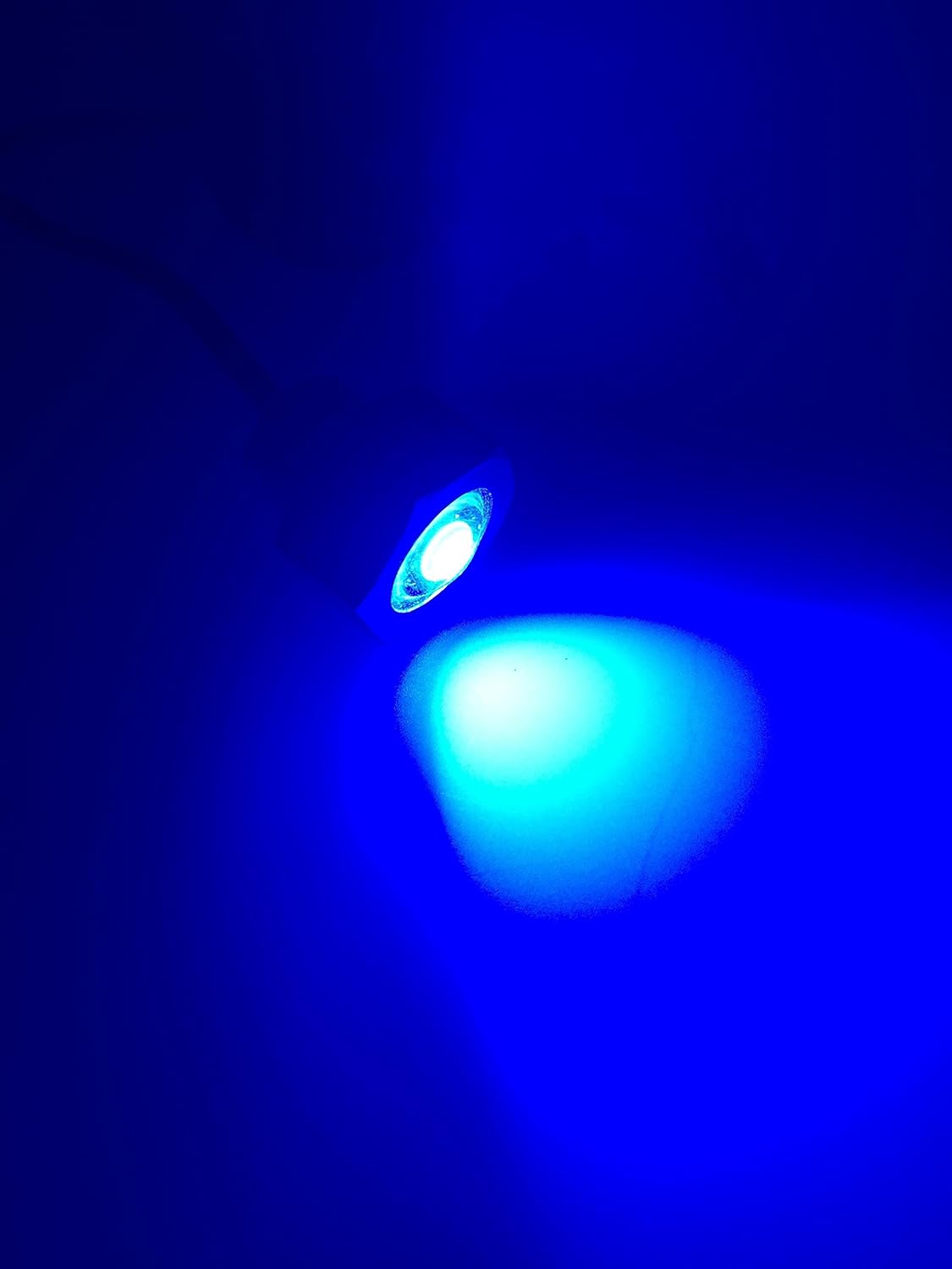 Pactrade Marine 2PCS Boat Blue 7W LED Brass Drain Plug Underwater Light 1/2" NPT