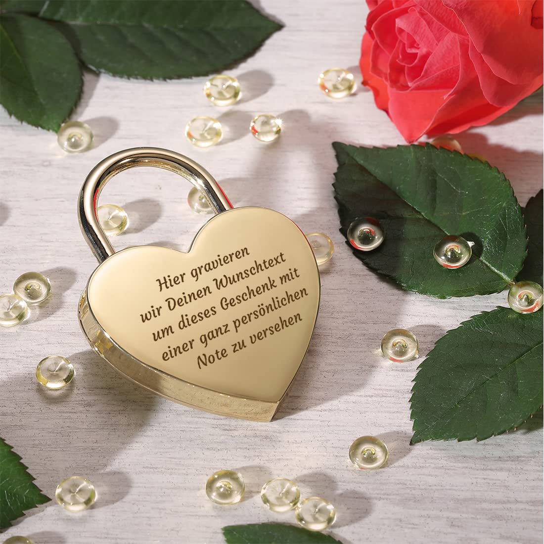 LIEBESSCHLOSS-FACTORY™ Cadenas D'amour Amoureux Noir En Forme De Cœur Avec Gravure Personnalisée, Coffret Cadeau GRATUIT Et Beaucoup Plus… Concevez-vous Maintenant