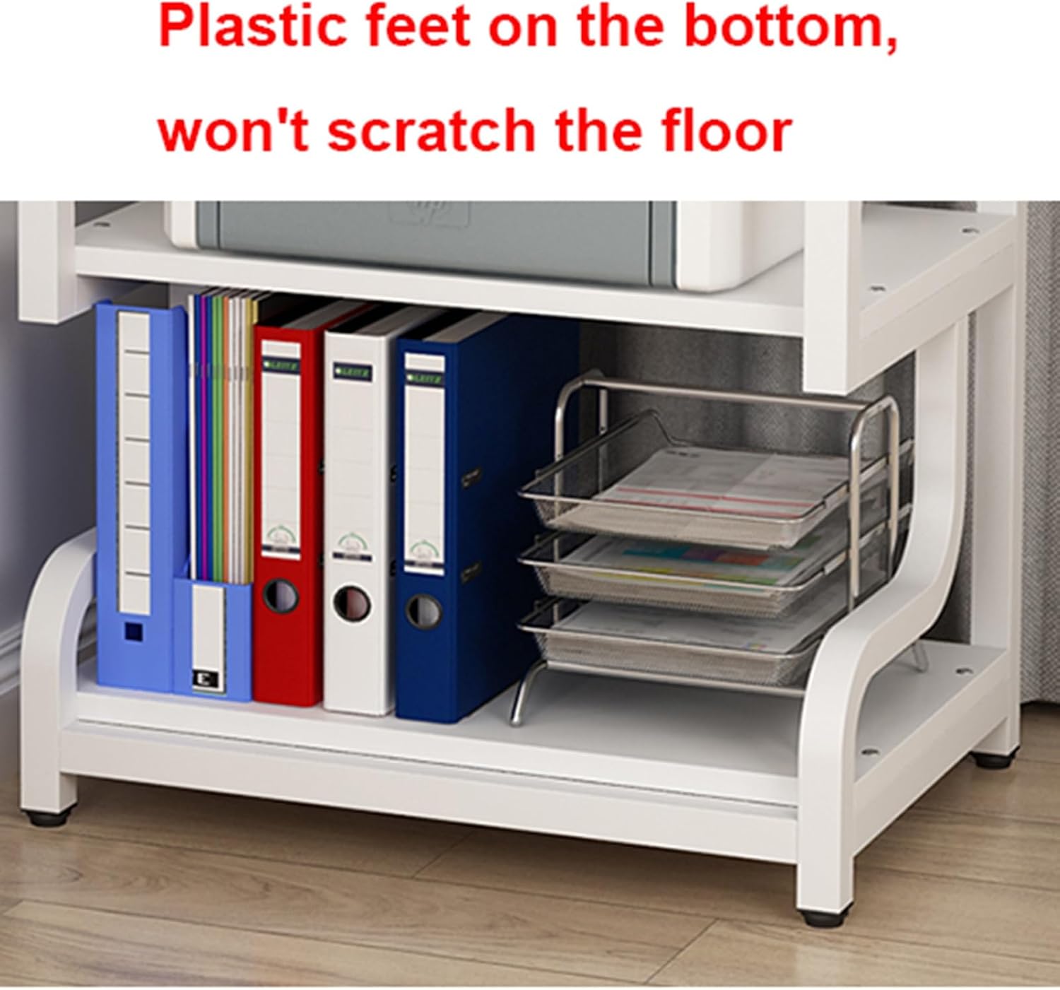 3-Tier Shelves Audio Video Media Stand Cabinet, Media Storage Cabinet, with Height Adjustable, Modern AV Cabinet, Storage for Entertainment Stereo Component (Color : B)