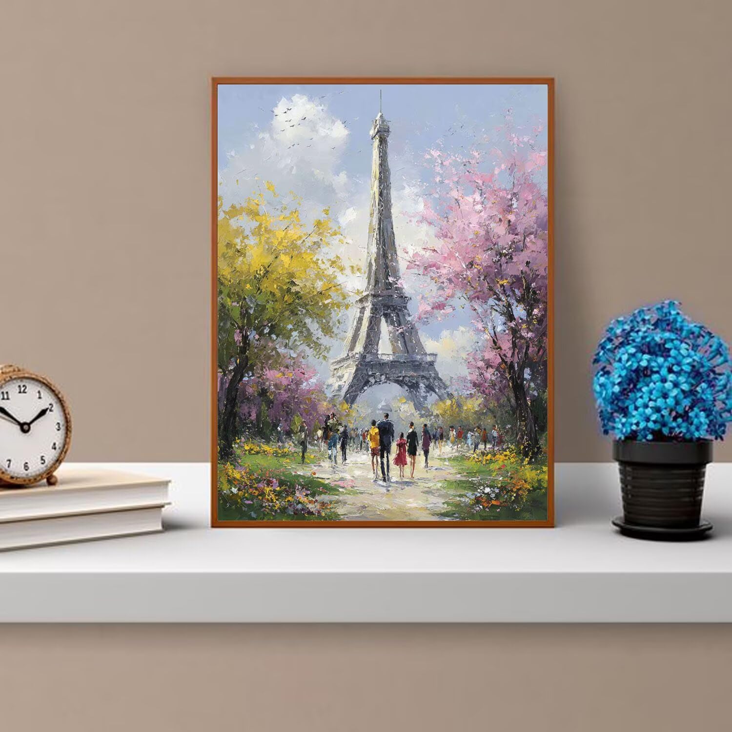 Dipingere con i Numeri Adulti torre, Albero Dipingere con i Numeri Bambini DIY Kit, Set Premium con Pennelli, Decorazione Casa & Creativo Regalo di Compleanno, Attività di Tempo libero 90x120cm z-419