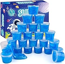 Galaxy Slime 24 Pack– Blue Slime Party Favors, Non-Sticky, Soft & Smooth for Birthday, Classroom Rewards, Christmas Stocking Stuffers, Goodie Bag,Easter Basket Stuffers for Kids