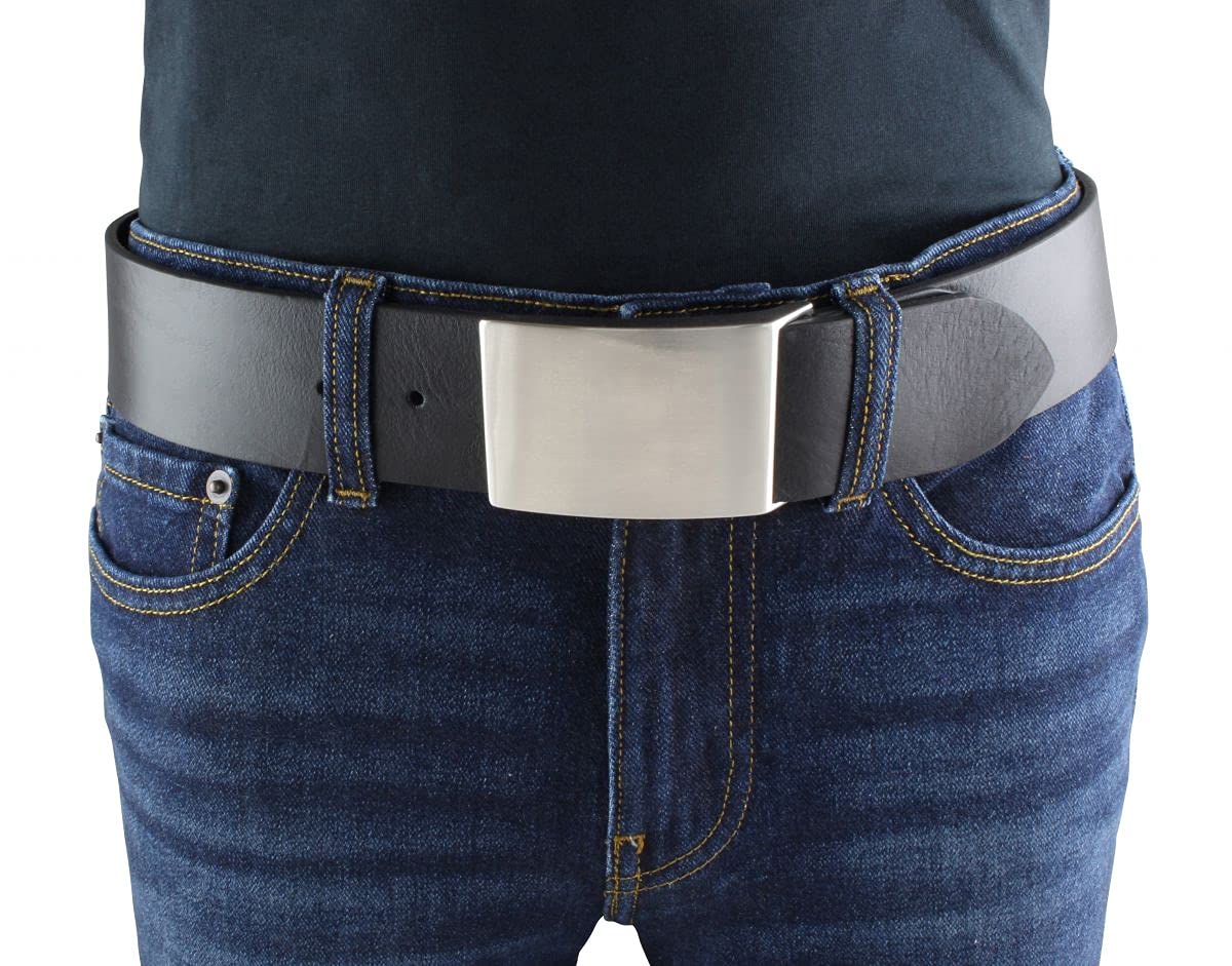 BELTINGER Gürtel aus Vollrindleder 5,0 cm | Jeans-Gürtel für Herren 50mm | Jeansgürtel mit Koppel