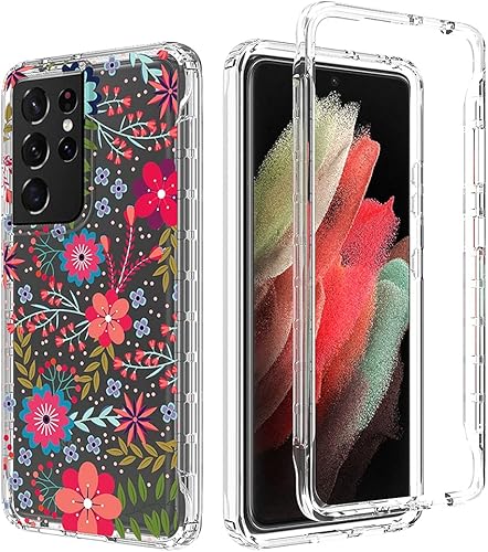 Miniatura 6 de Funda para Galaxy S21 Ultra 5G de 6.8 pulgadas, funda para Samsung S21 Ultra (2021), cuerpo completo, a prueba de golpes, transparente, suave,