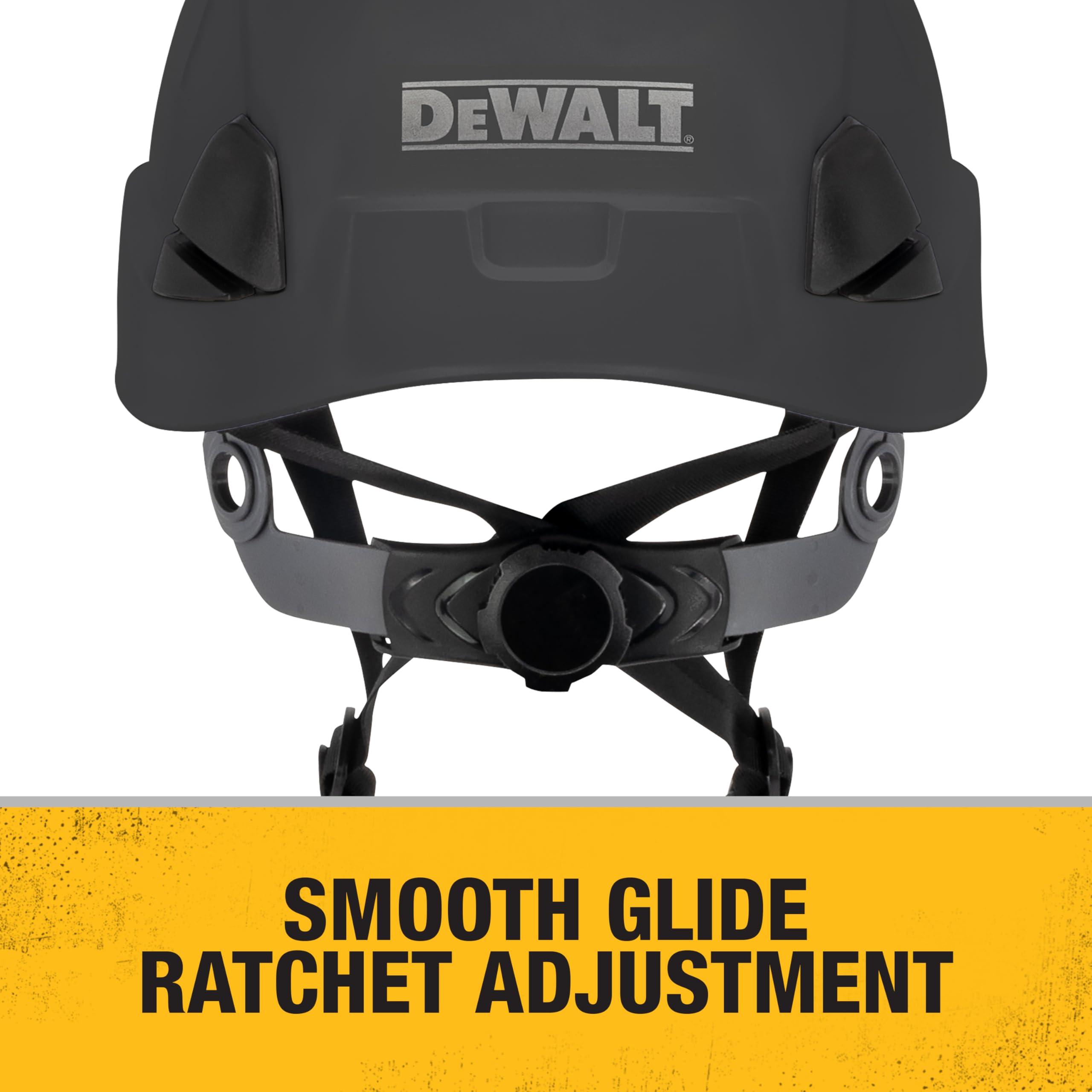 DEWALT Casco de Seguridad con trinquete DPG22 Tipo II Clase E de 4 Puntos, opción ventilada, tamaño Adulto