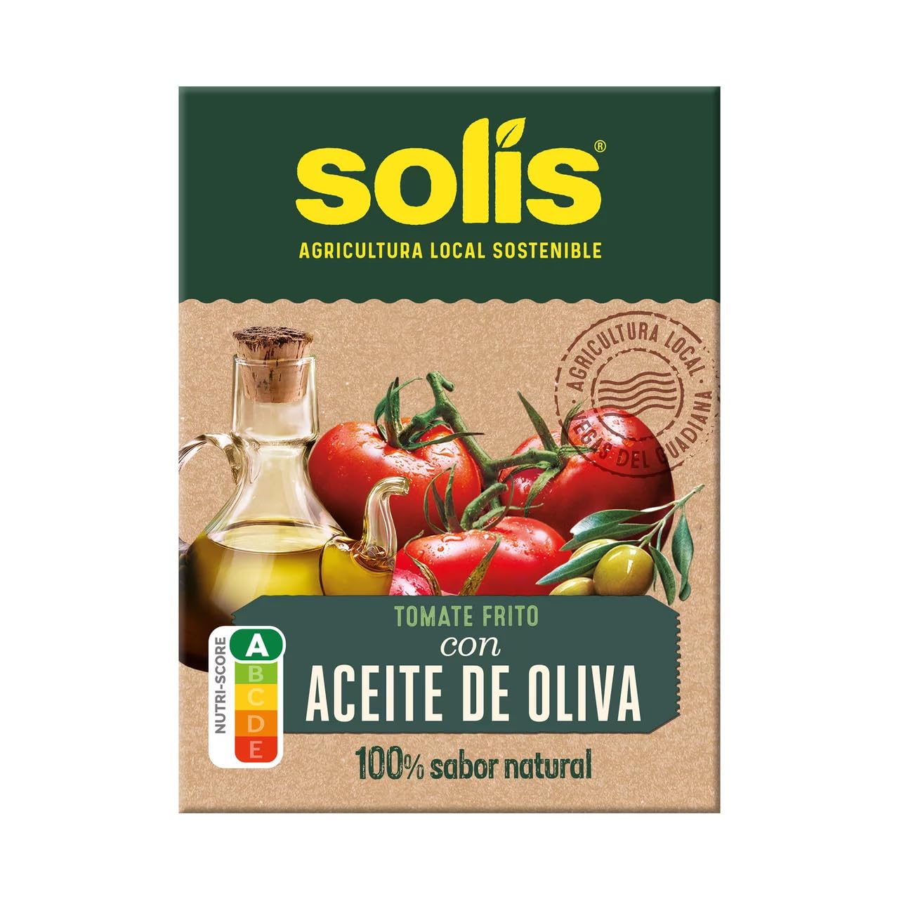 SOLÍS Gebratene Tomaten mit Olivenöl im brick 350 g. 3er-Pack
