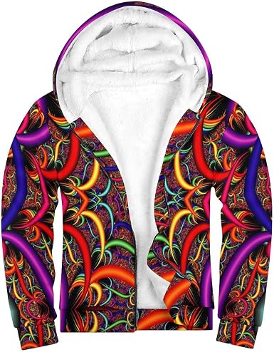 Amazon.com: Sudadera con capucha psicodélica, gruesa, cálida, para hombre y  mujer : Deportes y Actividades al Aire Libre