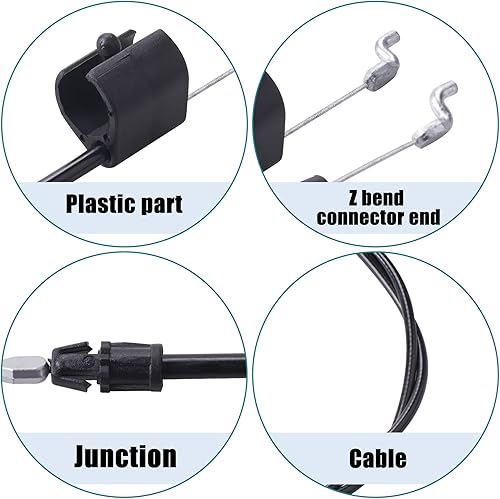 Miniatura 2 de 532183281 183281 Cable de control compatible con Poulan Roper Husqvarna Craftsman Weed Eater Walk-Behind cortacésped Craftsman piezas modelo 917