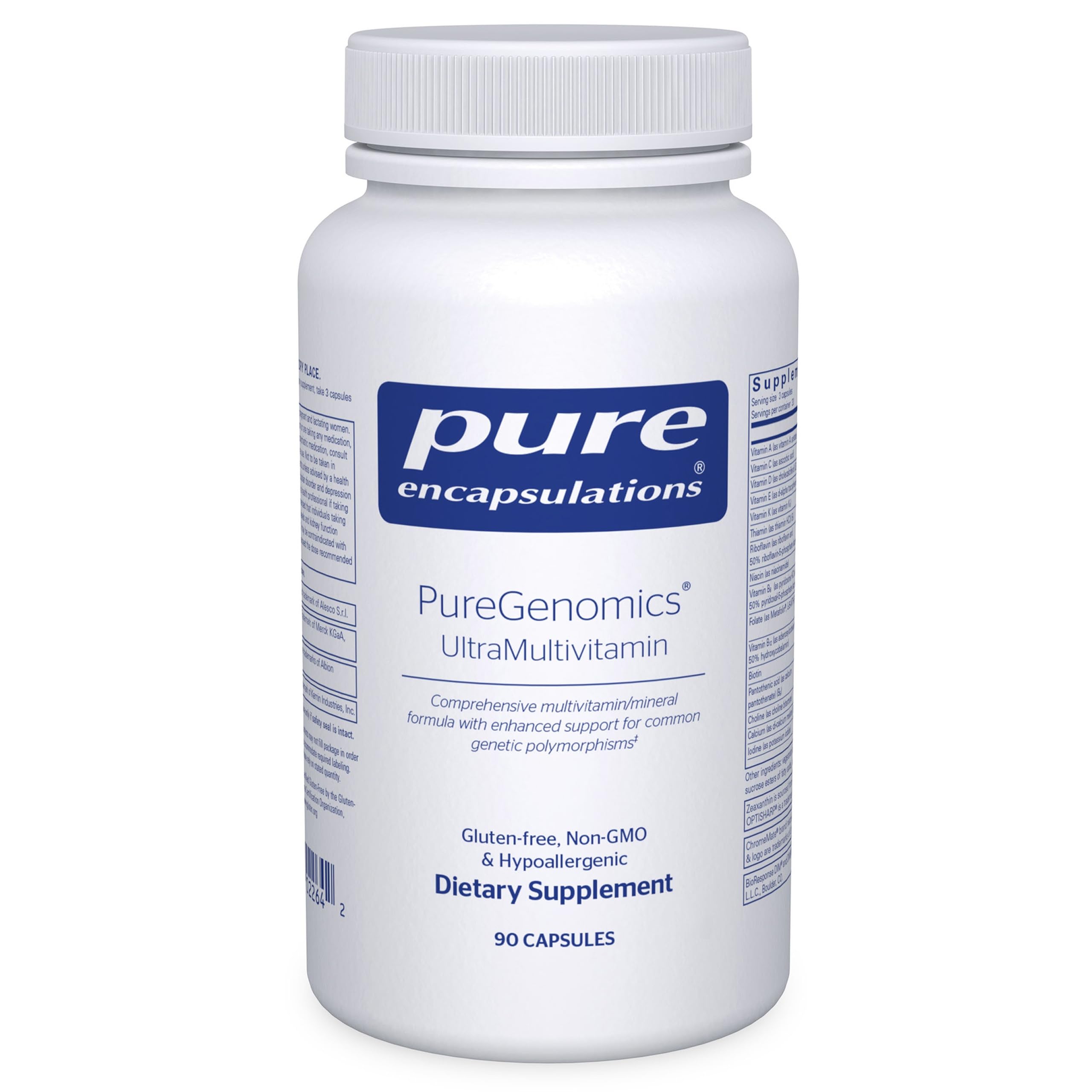 Pure EncapsulationsPureGenomics UltraMultivitamin | Support for Common Genetic Polymorphisms | 90 Capsules