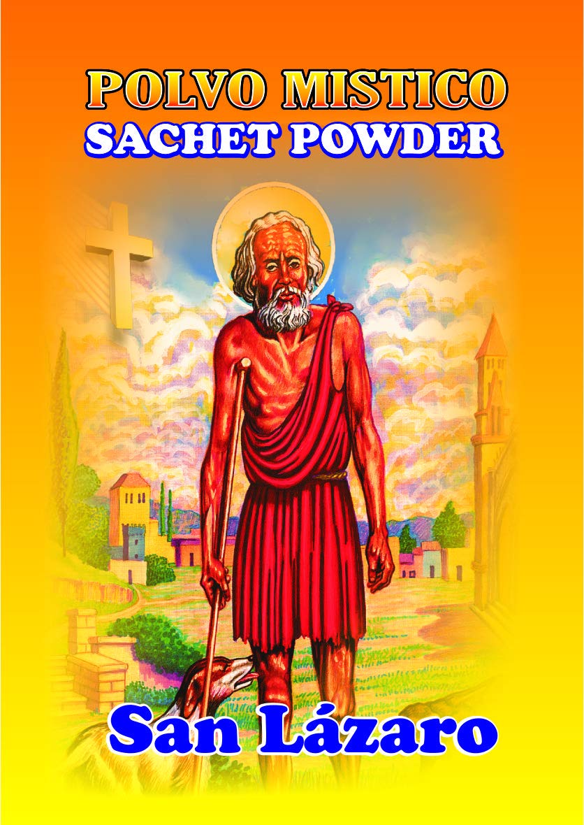 12 PIECES BRYBRADAN ST. LAZARUS SACHET POWDER/SAN LAZARO POLVO EN BOLSA 1/2 OZ 14 GR