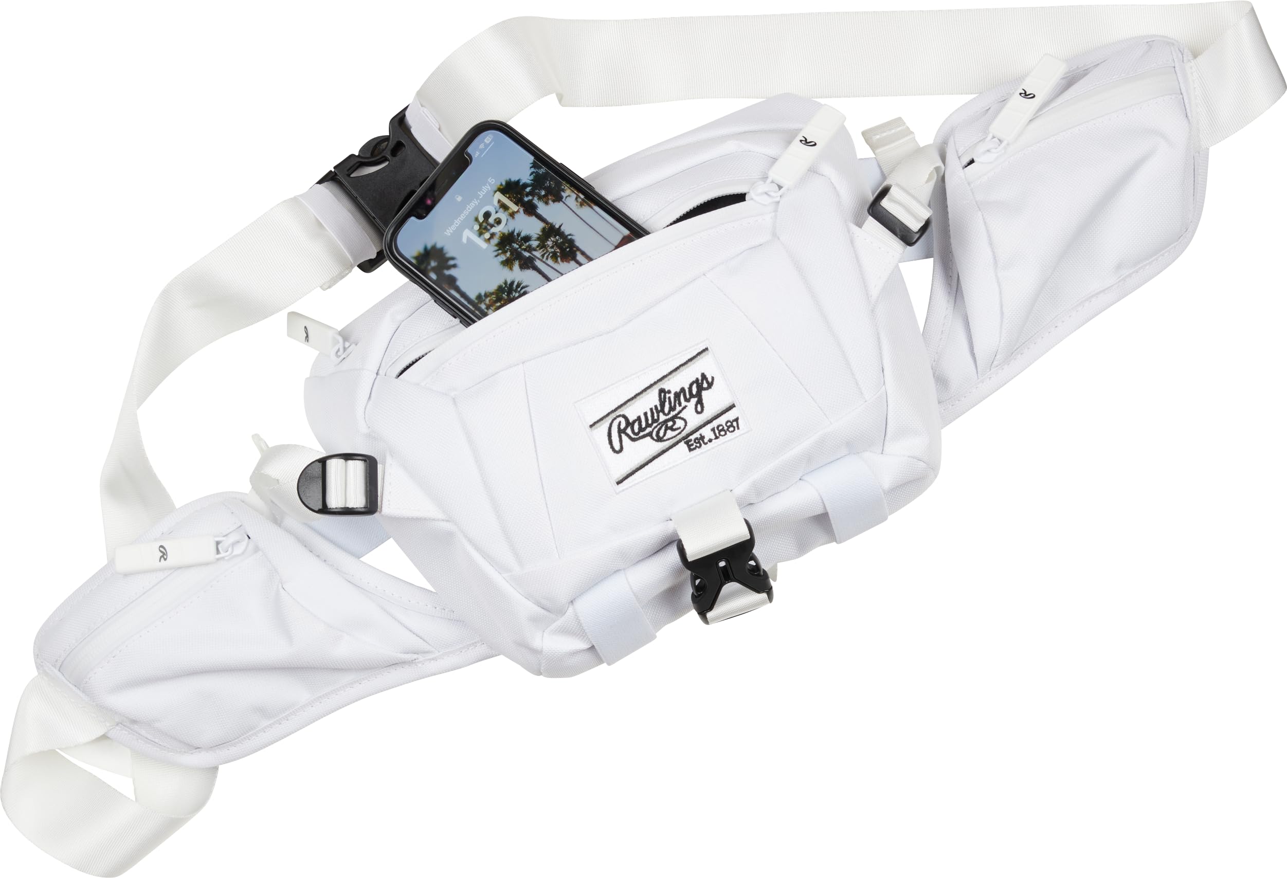 Rawlings Sac à dos Baseball pour garçon, blanc, taille L