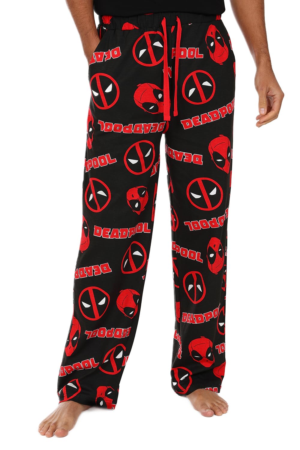 Marvel Mens Deadpool Lounge Pants Cotton Pyjama Bottoms (Small)