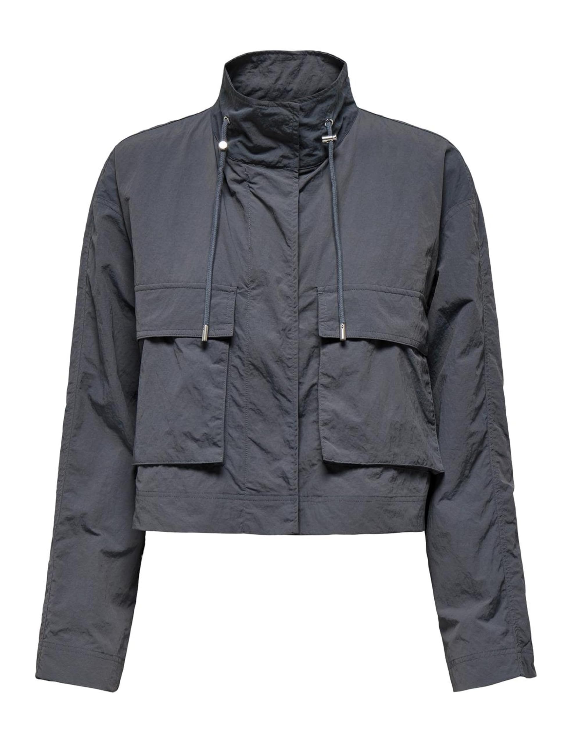 ONLY Women's Onlbealo Cargo Jacket CC OTW, Blackened Pearl, S