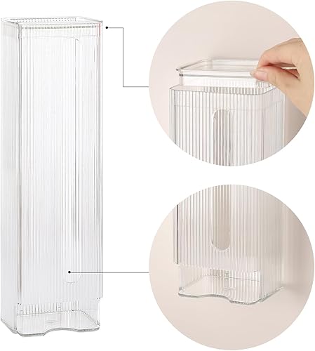 Miniatura 5 de acDesign Organizador de 2 piezas de calcetines de montaje en pared, caja de almacenamiento de ropa interior para colgar en la pared para armario,